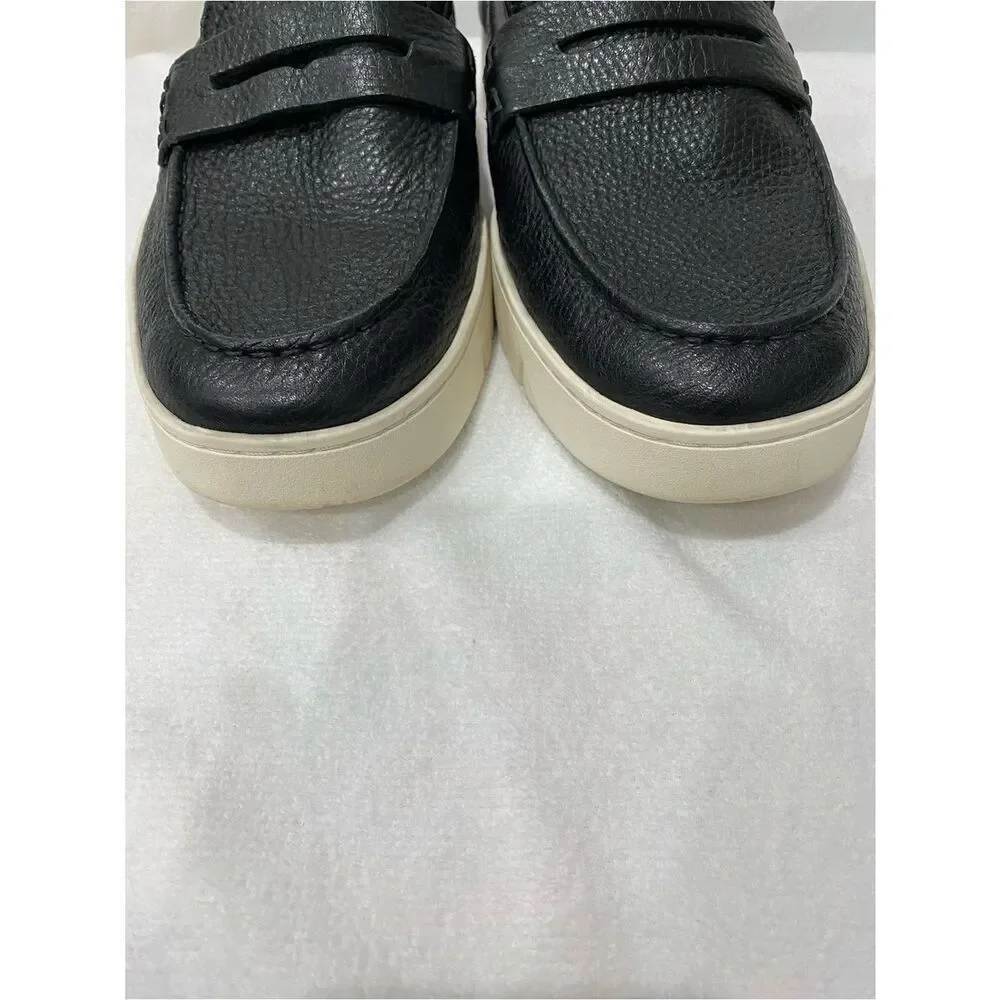 Vionic Men’s Uptown Black Leather Slip On Loafer Size 11 Wide